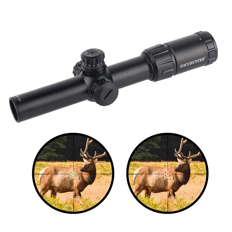 1.5-6x24 LPVO Telescope Sight SFP IP67 Waterproof Shockproof Nitrogen-filled Aircraft-grade Aluminum FMC Multi-Layer Scope