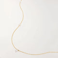 LOZRUNVE 925 Sterling Silver 14 18k Gold Freshwater Pearl Waterdrop Pear CZ Charm Necklace Choker Women