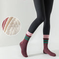 Custom Logo Crew Sports Cotton Gym Non-Slip Trainer Sticky Socks Seamless Anti-Slip Yoga Pilates Grip Stripe Design Casual Style