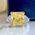 Hot Sale 925 Sterling Silver Wedding Ring Luxury CZ Baguette Rings for Women