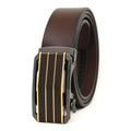 LQbelt Cowhide One Layer Men's Genuine Leather Belt Ratchet Automatic Buckle Belts for Men Custom LOGO Factory