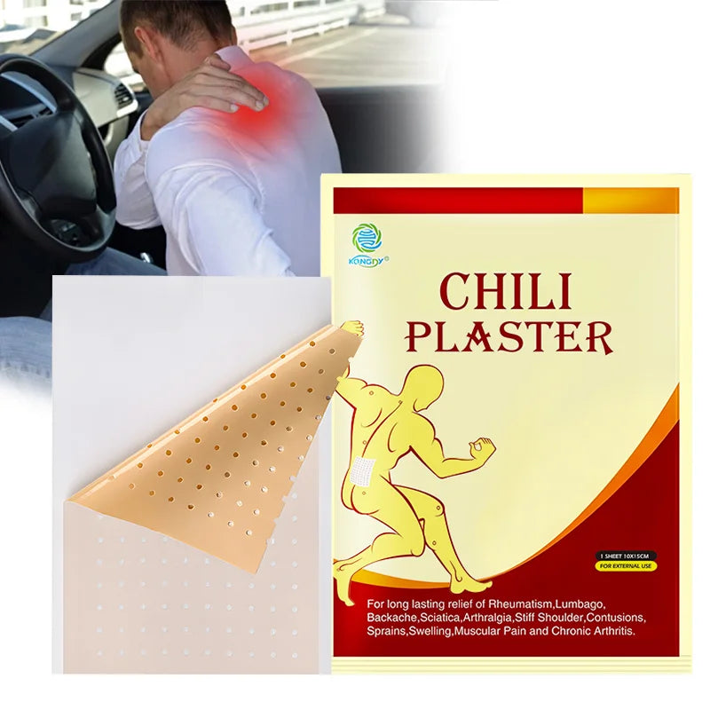 Kongdy K8003 CE Certified Muscle Pain Relief Hot Chili Plaster 10x15cm for Back Hot Sale