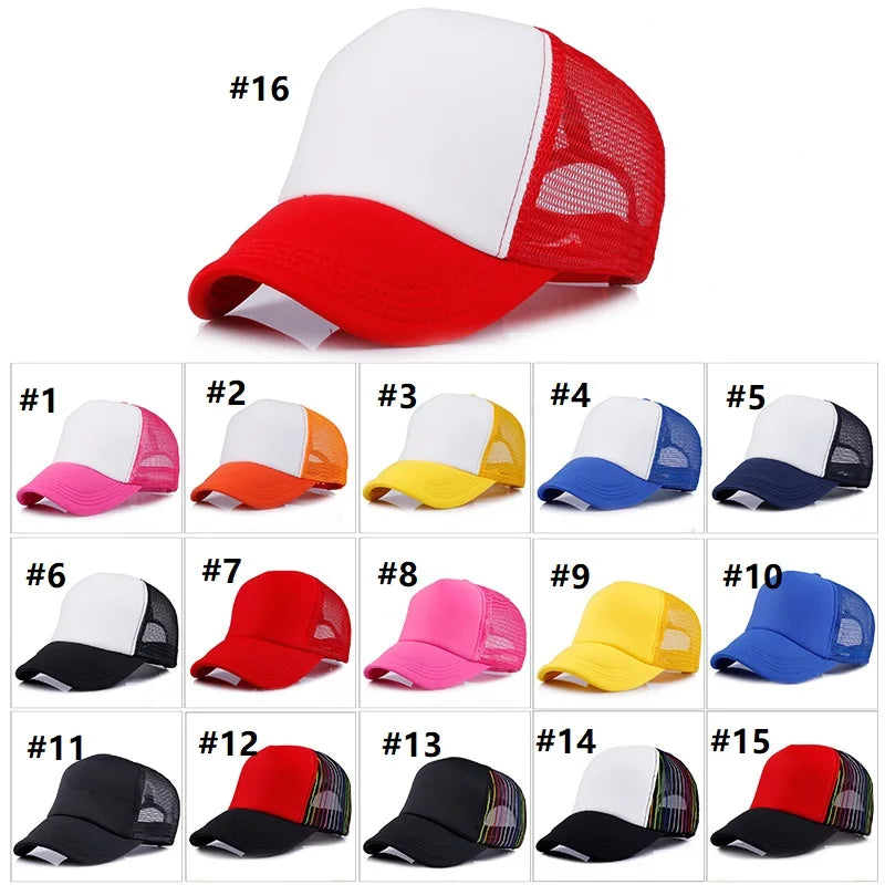 Promotional Custom Print Logo Blank OEM Unisex Unstructured Sport Golf Hat Foam Trucker Cap