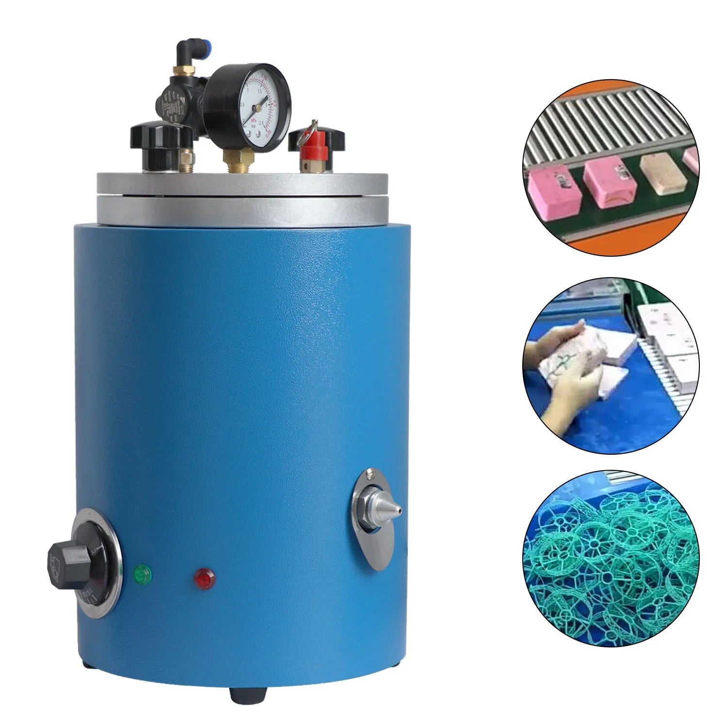Wax Injector 2.5L  Machine 500W Wax Casting Machine with Double Nozzle for Jewelry Wax Injection