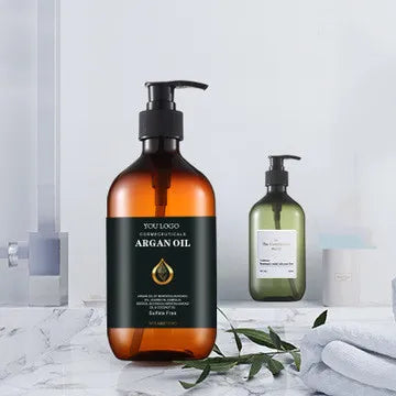 28/410 Liquid Soap Shampoo Dispenser Plastic Lotion Pump and Bottle Cosmetic Packaging Screen Printing PET Screw Cap Round Shape