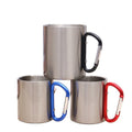 RubySub Stainless Steel Mug Camping Cup Custom Sublimation Mugs with Mountaineering Buckle