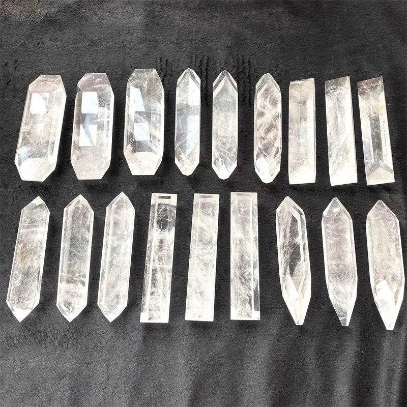 Hot Sale Natural Polished White Clear Crystal Wand Healing Clear Quartz Crystal Strip Point