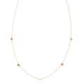 LOZRUNVE Minimalist China Jewelry Gold Plated Silver 925 Zirconia Little Heart Choker Necklace
