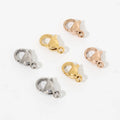 Accessories No Fade 12mm Stainless Steel Different Size Hooks Gold Findings Lobster Clasp End Clip for Necklace Jewelry Making