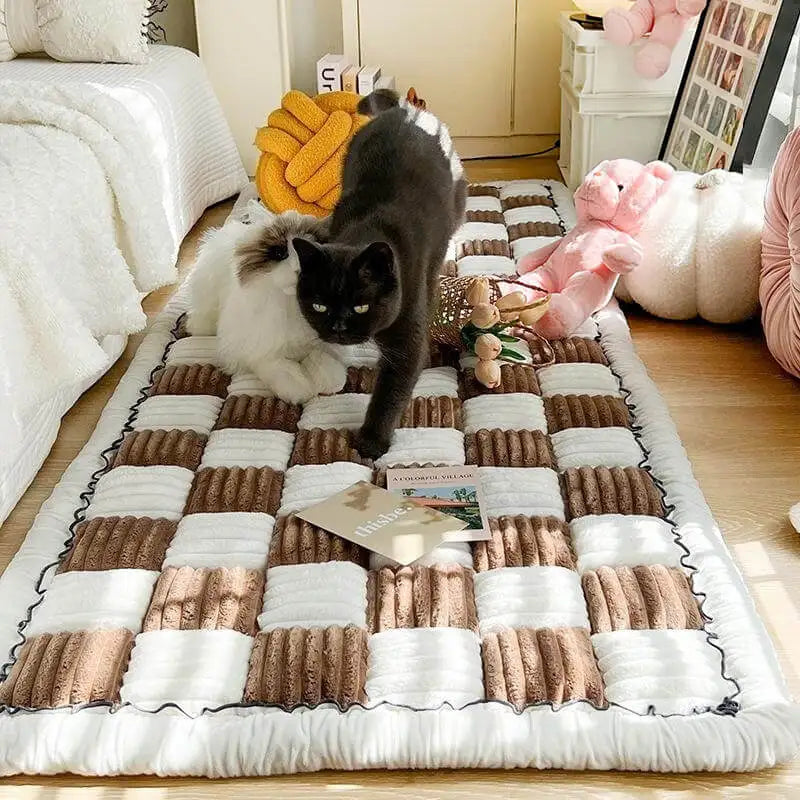 70*180cm/27.5*70.8in Luxury Thicken Cat Sofa Protector Washable Slip Protective Couch Cover Cat Pad Dog Sleeping Bed Cat Mat