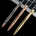 Personalized Man Cool Gifts Brass Bullet Shaped Ballpoint Pen with Rifle Design Clip Gun Metal