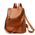Factory Wholesale Women Backpack Purse PU Vegan Leather Anti-theft Casual Shoulder Bag Fashion Ladies Satchel Bag