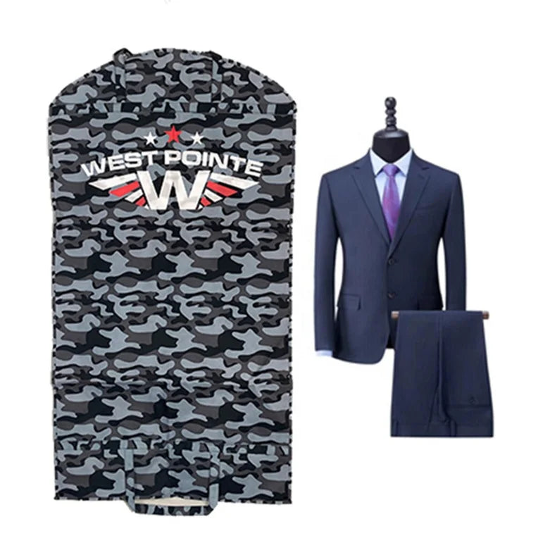 Foldable Nylon Men Garment Bag Custom Suit Eco Friendly Garment Bags Men'S Suit Wedding Gown Garment Bag