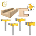 CNC Slab Flattening Router Bit Set 6mm 12mm Surface Planing Bit Woodworking 4 Flutes Spoilboard Surfacing Router Bit T Slot
