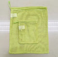 Reusable Dyed Green Cotton Net Storage Bags for Food and Veggie