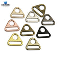 Luggage Handbag Hardware Accessories with Zinc Alloy Round Hole Adjustment Buckle Triangle Webbing Pull Buckle Chain Ring Plate