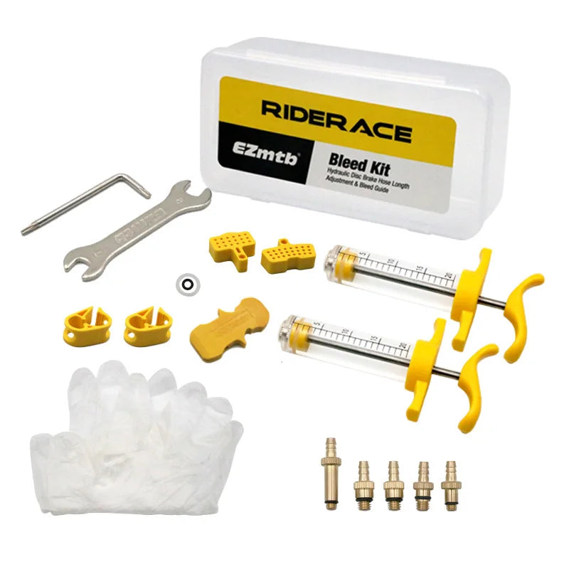 RIDERACE Hydraulic Disc Brake Bleed Kit for AVID SRAM S4 Bike Bleeding Edge Code Guide RSC R Level ULT Tlm Red ETap Disc Brake MegaBDM