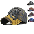 Washed Worn Out Applique Embroidery Bulk 5 Panel Wholesale Baseball Cap Mens Baseball Hat