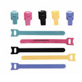 Double Side Reusable Carry Self Gripping Strip Back to Back Cords Management T Shaped Cable Tiehook Cable Tie