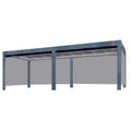DM DMP50 Outdoor Aluminum Alloy Pergola Awning with Remote Control Waterproof Motorized PVC Sail for Garden Sunshade
