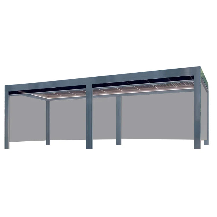 DM DMP50 Outdoor Aluminum Alloy Pergola Awning with Remote Control Waterproof Motorized PVC Sail for Garden Sunshade