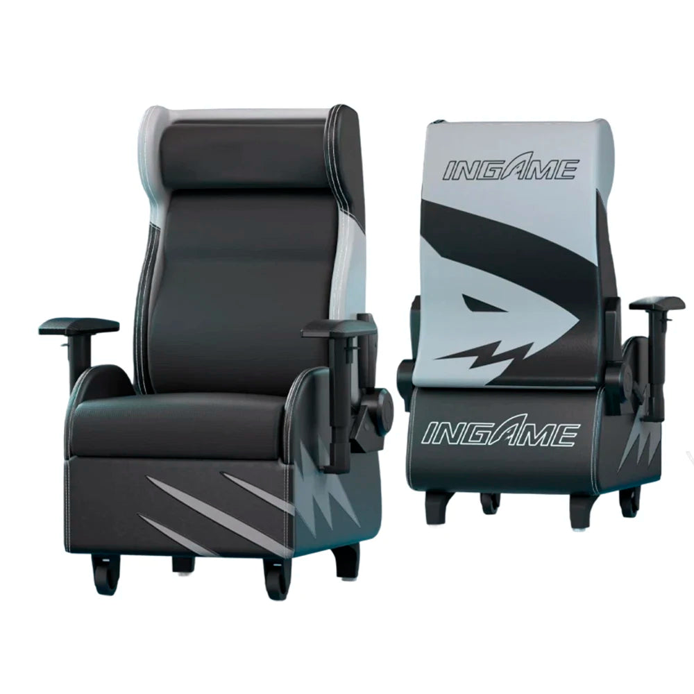 European Style PU Leather Recliner Gaming Sofa Chair with Metal Base for Apartment Home Office Living Room Hotel Bedroom Use