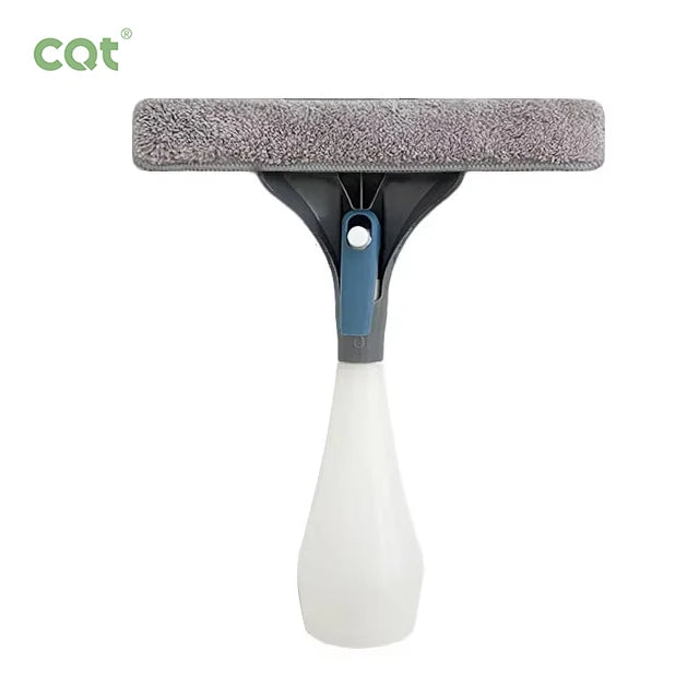 Microfiber Window Cleaning Wiper Blade with PP Handle Multi-function Squeegee 24x21cm for Glass Cleaning