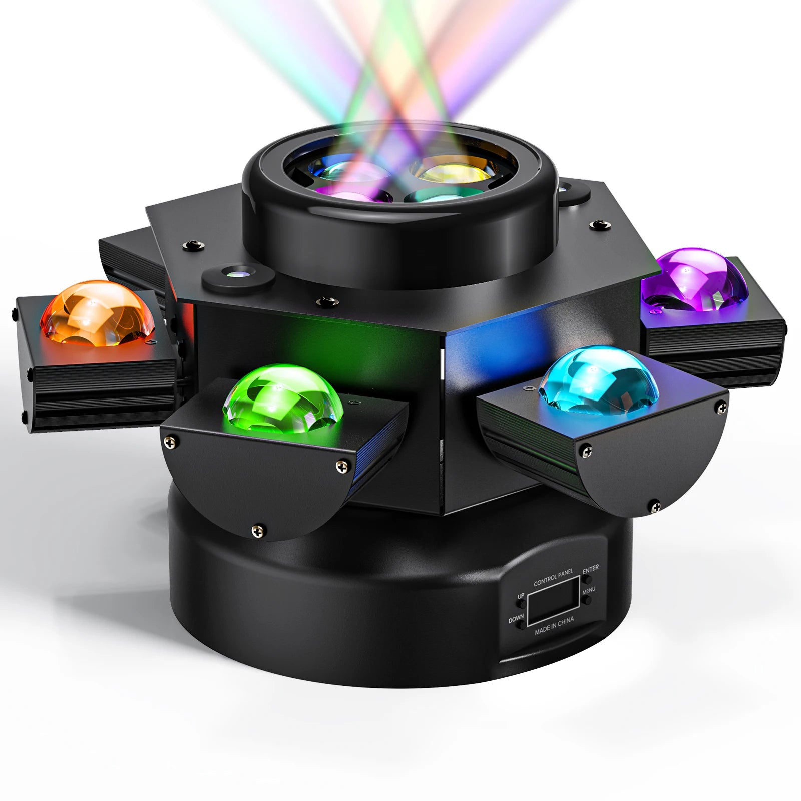 U`King 150W 6 Arms Profesional Lamp Leds Moving Head Light for Disco Music Pub Wedding Christmas Nightclub Rgbw Stage Lights