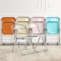 Fashion Bbq Hot Pot Restaurant Folding Chair Clear Acrylic Chairs for Weddings