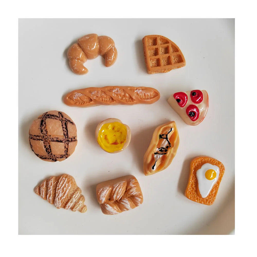 Cute Mini Breads Doll House Miniature Food Kitchen Doll Food Model Toys Accessories
