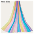 TH706-2 YAQIXIN Textile Designer Luxury Poly Material Gradient Dye Woven Pearl Chiffon Fabric for Wedding Decoration