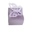 Cute Colorful Elegant Wedding Candy Packaging Gift Box 6*6cm Cute Candy Box With Hollow Butterfly Design Wedding Chocolate Box