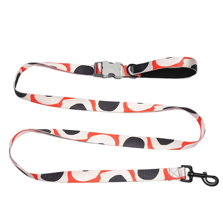 MIDEPET Hot Selling Adjustable Dog Leash Pet Running Leash Dog Custom Print Pattern OEM Dog Leash Pet