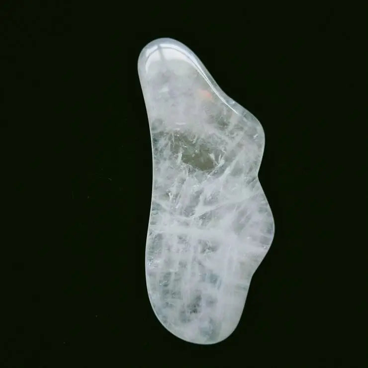 2026 Gua Sha Massage Tool Mushroom Shape Clear Quartz Jade Stone Guasha Scraping Stone crystal crafts