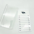 Custom Logo Acrylic Eyelash Extension Display Case with Glue Plate Clear Lid Lash Holder for Eyelashes & Tools
