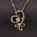 SU217 Abiding Fine Gold Jewelry Custom Lab Grown Heart Diamond 9K 10K 14K 18K Solid Gold Natural Diamond Necklaces for Women