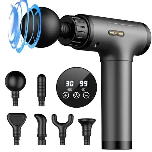 2024 Fascial Gun Portable Blood Circulation Massager Stick Vibration Wireless Battery Operated Handheld Body Massage Products