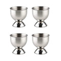 Stainless Steel Eco-Friendly Dishwasher Safe Egg Holder Set for Soft and Hard Boiled Eggs Home Kitchen Tool