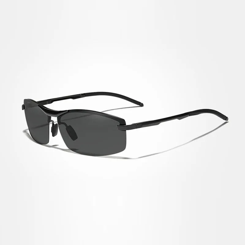 For Men's Women's Pilot Aluminum Half Rim UV400 & Polarized Sunglasses with Color-Changing Lenses Model N7240