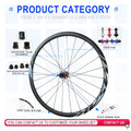 700c road disc wheels Aluminum bicycle Wheel HG XDR MS 8-11 12speed straight 24H Rim Depth 30mm QR And Thru Axle12mm15mm 6 Pawl
