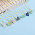 Fashion Jewelry Raw Natural Stone Healing Irregular Rose Quartz Amethyst Crystal Necklace