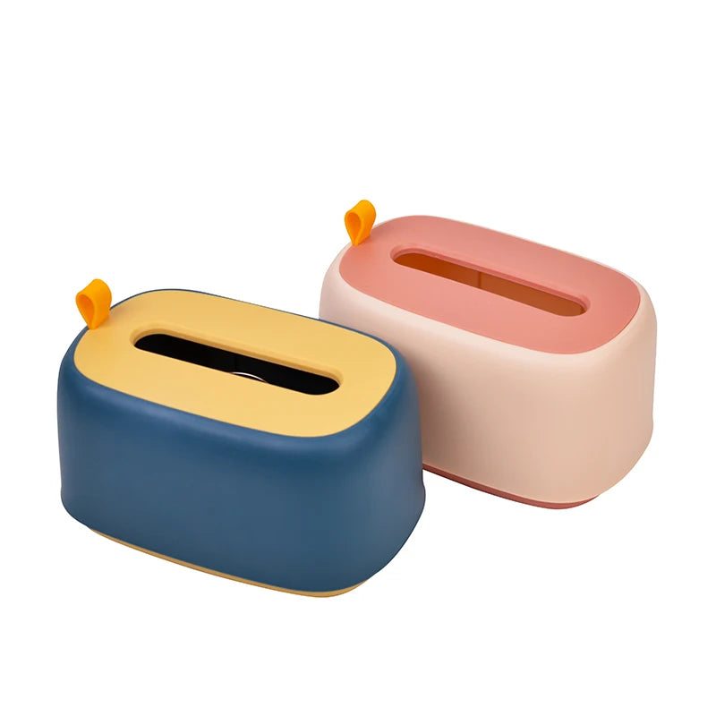 Wall-Mounted Modern Multi-color Plastic Tissue Box Home Decorative Toilet Paper Holder Kitchen Bathroom Living Room Bedroom PP