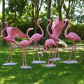 Outdoor Landscape Garden Resin Bronze Animal Modern Courtyard Pool Flamingo Statue Sculpture Customized Color for Art