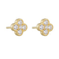 925 Sterling Silver Stud Earring Jewelry for Women 18K Gold Plated 925 Silver Zircon Stud Earrings Piercing Jewelry Wholesale