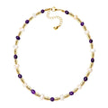 Pearl Necklace Jewelry Fashion Natural Stone Waterproof Design Jewelry Pearl Beaded Chocker Necklace