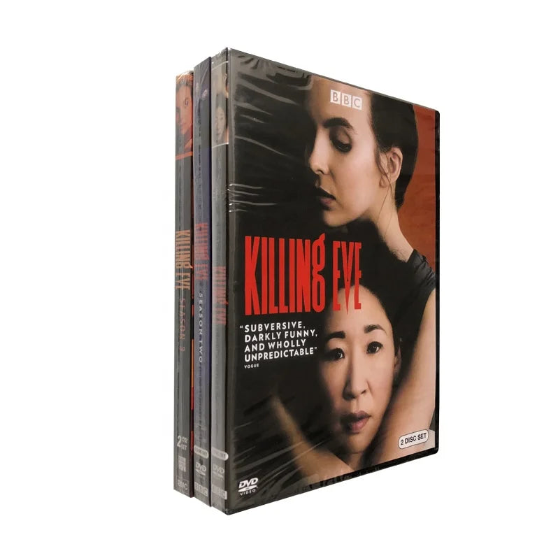 DVD BOXED SETS MOVIES TV Show Film Disk Duplication Printing Factory Cartoon Drama DVD MOVIE UK US Killing eve Season 1-3  6DVD