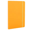 Deli 22295 Orange Binding Strap Leather Cover Notebook 25K 96sheet Minute Book of Business Meeting for Gift 64pcs Per Carton Set
