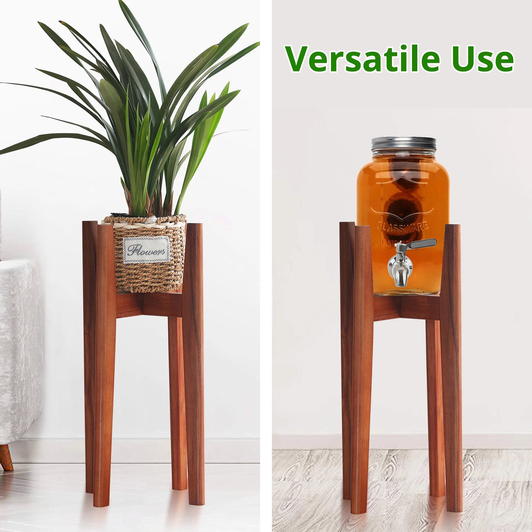 Modern Multi-layer Solid Wood Storage Rack for Succulents Balcony Flowers Floor-Standing Display Stand for Living Room Decor