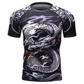 Hot Sell Polyester Spandex Quick Dry Breathable Sport Gym Shirts 3D Spiderman Printed T-Shirt for Men