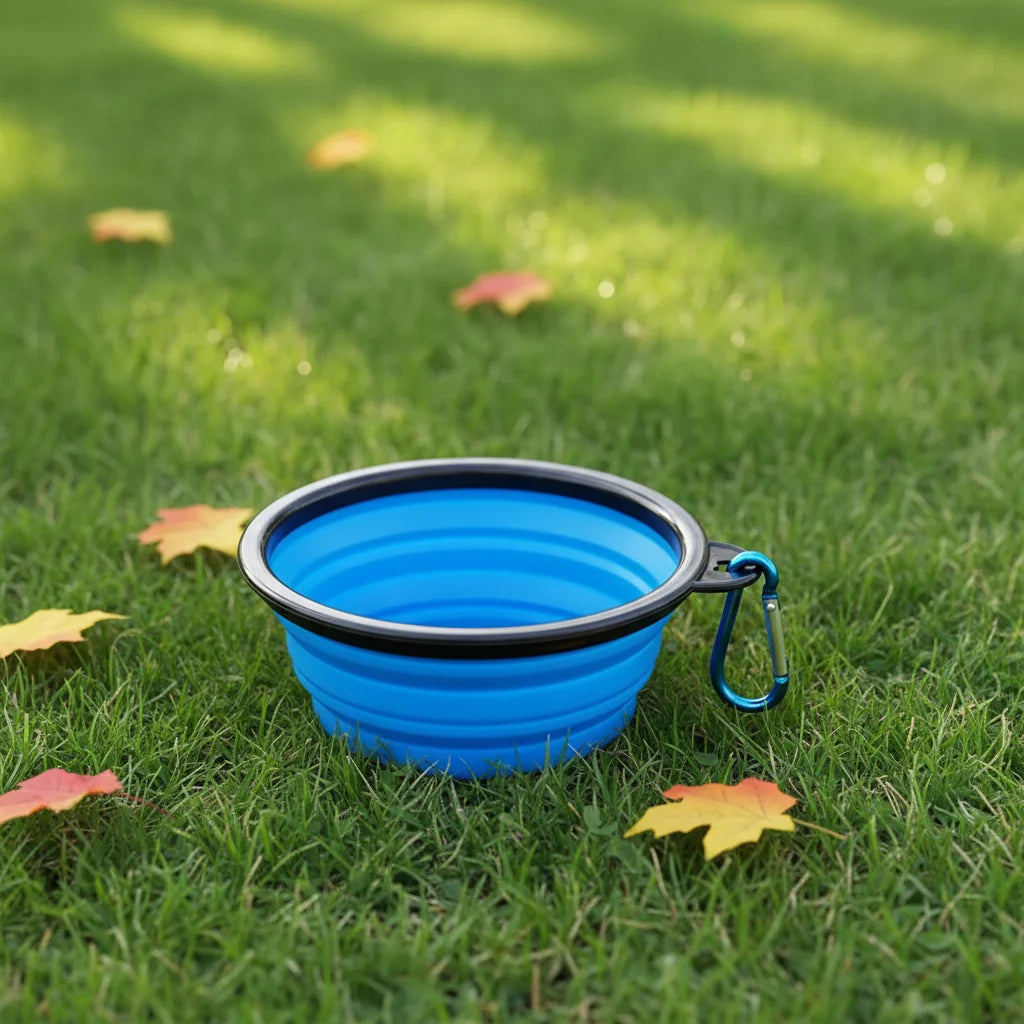 Portable Personalized Collapsable  Pet Bowl  Water Bowls for Cats Dogs Silicone Collapsible Pet Bowl